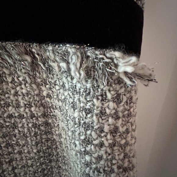 J. Crew Size 14 Silver Tweed Dress - Picture 7 of 8
